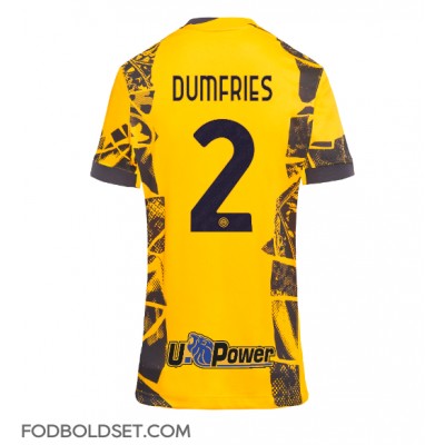 Inter Milan Denzel Dumfries #2 Tredjetrøje Dame 2024-25 Kortærmet Inter Milan Denzel Dumfries #2 Tredjetrøje Dame 2024-25 Kortærmet